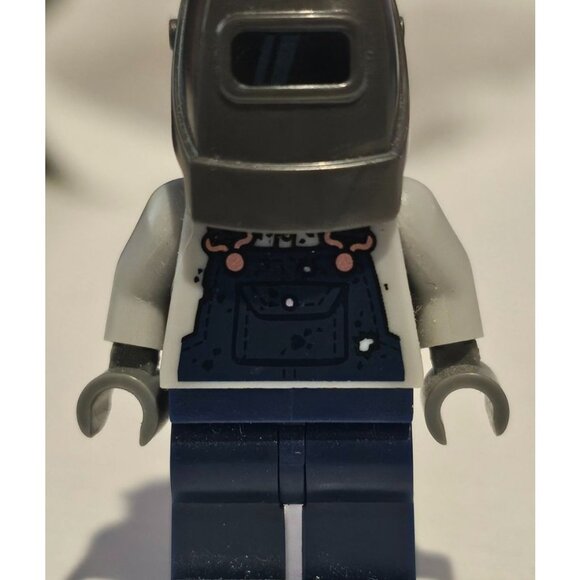 LEGO Minifigure Series 11 Welder 71002 Col172 Mini Figure Missing Accessories - Picture 1 of 8
